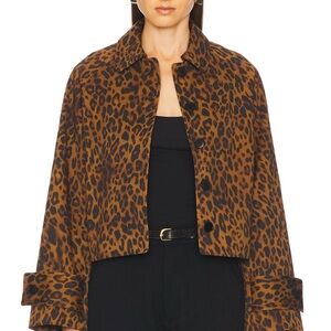 L'Academie by Marianna reese jacket in brown leopard